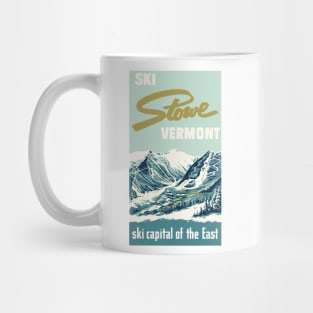 2021 Stowe Vermont Vintage Ski Poster Mug